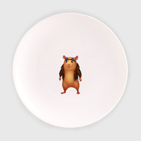 Тарелка с принтом Хомяк в Белгороде, фарфор | диаметр - 210 мм
диаметр для нанесения принта - 120 мм | арт | животные | зверь | няша | смешное | хомяк | хомячок