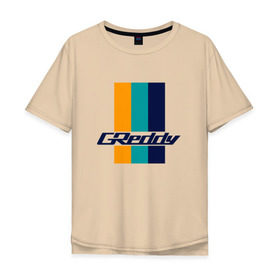 Мужская футболка хлопок Oversize с принтом Greddy в Белгороде, 100% хлопок | свободный крой, круглый ворот, “спинка” длиннее передней части | greddy | jdm | jdm style
