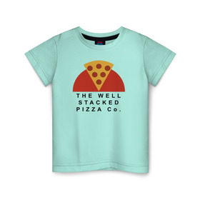Детская футболка хлопок с принтом The Well Stacked Pizza в Белгороде, 100% хлопок | круглый вырез горловины, полуприлегающий силуэт, длина до линии бедер | grandtheftauto | lossantos | pizza | sanandreas | забегаловки в grand theft auto: san andreasgta