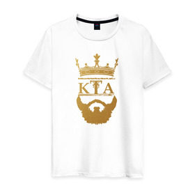 Мужская футболка хлопок с принтом КТА в Белгороде, 100% хлопок | прямой крой, круглый вырез горловины, длина до линии бедер, слегка спущенное плечо. | kta | кта