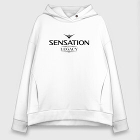 Женское худи Oversize хлопок с принтом Sensation The Legacy в Белгороде, френч-терри — 70% хлопок, 30% полиэстер. Мягкий теплый начес внутри —100% хлопок | боковые карманы, эластичные манжеты и нижняя кромка, капюшон на магнитной кнопке | amsterdam | sensation | the legacy | сэнсэйшн