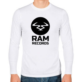 Мужской лонгслив хлопок с принтом Ram Records Main в Белгороде, 100% хлопок |  | drum | music | ram | records