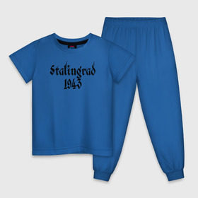 Детская пижама хлопок с принтом Stalingrad в Белгороде, 100% хлопок |  брюки и футболка прямого кроя, без карманов, на брюках мягкая резинка на поясе и по низу штанин
 | сталинград ссср 1943 вов война