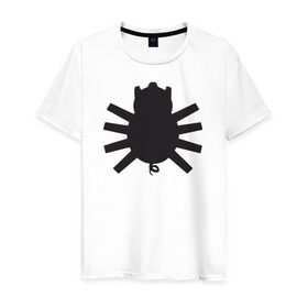 Мужская футболка хлопок с принтом Spider-Pig в Белгороде, 100% хлопок | прямой крой, круглый вырез горловины, длина до линии бедер, слегка спущенное плечо. | spider pig the simpsons симпсоны свин паук го