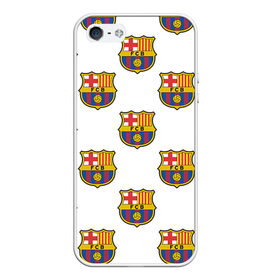 Чехол для iPhone 5/5S матовый с принтом Барселона в Белгороде, Силикон | Область печати: задняя сторона чехла, без боковых панелей | barcelona | барса | барселона | спорт | фк | футбол