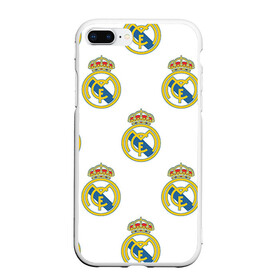 Чехол для iPhone 7Plus/8 Plus матовый с принтом Real Madrid в Белгороде, Силикон | Область печати: задняя сторона чехла, без боковых панелей | real madrid | реал мадрид | спорт | фк | футбол