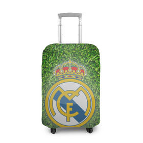 Чехол для чемодана 3D с принтом Real Madrid в Белгороде, 86% полиэфир, 14% спандекс | двустороннее нанесение принта, прорези для ручек и колес | real madrid | реал мадрид | спорт | фк | футбол