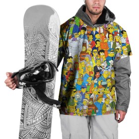 Накидка на куртку 3D с принтом Симпсоны в Белгороде, 100% полиэстер |  | Тематика изображения на принте: гомер