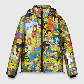 Мужская зимняя куртка 3D с принтом Симпсоны в Белгороде, верх — 100% полиэстер; подкладка — 100% полиэстер; утеплитель — 100% полиэстер | длина ниже бедра, свободный силуэт Оверсайз. Есть воротник-стойка, отстегивающийся капюшон и ветрозащитная планка. 

Боковые карманы с листочкой на кнопках и внутренний карман на молнии. | гомер