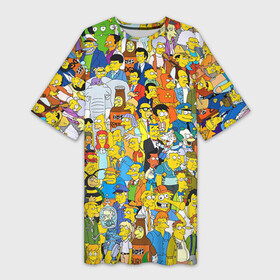 Платье-футболка 3D с принтом Симпсоны в Белгороде,  |  | гомер