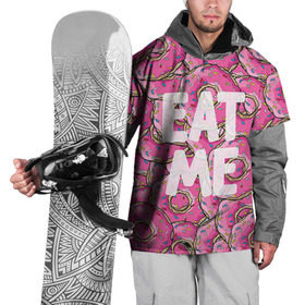 Накидка на куртку 3D с принтом Eat me в Белгороде, 100% полиэстер |  | Тематика изображения на принте: гомер