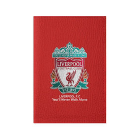Обложка для паспорта матовая кожа с принтом Liverpool в Белгороде, натуральная матовая кожа | размер 19,3 х 13,7 см; прозрачные пластиковые крепления | ливерпуль