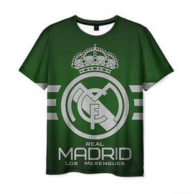 Мужская футболка 3D с принтом Real Madrid в Белгороде, 100% полиэфир | прямой крой, круглый вырез горловины, длина до линии бедер | real madrid | реал мадрид | спорт | футбол