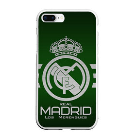 Чехол для iPhone 7Plus/8 Plus матовый с принтом Real Madrid в Белгороде, Силикон | Область печати: задняя сторона чехла, без боковых панелей | real madrid | реал мадрид | спорт | футбол