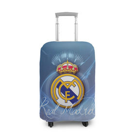 Чехол для чемодана 3D с принтом Real Madrid в Белгороде, 86% полиэфир, 14% спандекс | двустороннее нанесение принта, прорези для ручек и колес | real madrid | реал мадрид | спорт | футбол