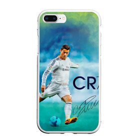 Чехол для iPhone 7Plus/8 Plus матовый с принтом Ronaldo в Белгороде, Силикон | Область печати: задняя сторона чехла, без боковых панелей | Тематика изображения на принте: роналдо