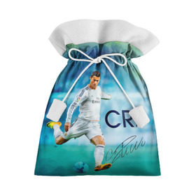Подарочный 3D мешок с принтом Ronaldo в Белгороде, 100% полиэстер | Размер: 29*39 см | Тематика изображения на принте: роналдо