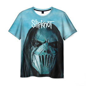 Мужская футболка 3D с принтом Slipknot в Белгороде, 100% полиэфир | прямой крой, круглый вырез горловины, длина до линии бедер | deth | rock | slipknot | маска | мрак | рок | слипнот