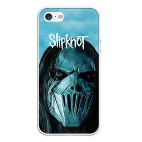 Чехол для Apple iPhone 5/5S силиконовый с принтом Slipknot в Белгороде, Силикон | Область печати: задняя сторона чехла, без боковых панелей | deth | rock | slipknot | маска | мрак | рок | слипнот