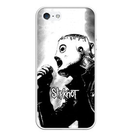 Чехол для iPhone 5/5S матовый с принтом Slipknot в Белгороде, Силикон | Область печати: задняя сторона чехла, без боковых панелей | rock | slipknot | маска | мрак | рок | слипнот