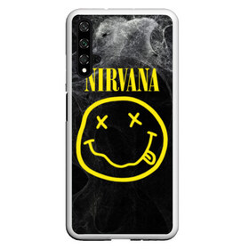 Чехол для Honor 20 с принтом Nirvana в Белгороде, Силикон | Область печати: задняя сторона чехла, без боковых панелей | cobain | curt | nirvana | rock | smile | кобейн | курт | рок | смайл