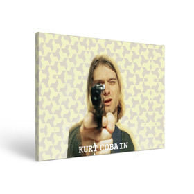 Холст прямоугольный с принтом Nirvana в Белгороде, 100% ПВХ |  | cobain | curt | nirvana | rock | кобейн | курт | рок