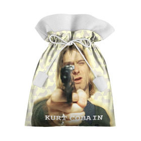Подарочный 3D мешок с принтом Nirvana в Белгороде, 100% полиэстер | Размер: 29*39 см | cobain | curt | nirvana | rock | кобейн | курт | рок