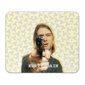 Коврик прямоугольный с принтом Nirvana в Белгороде, натуральный каучук | размер 230 х 185 мм; запечатка лицевой стороны | Тематика изображения на принте: cobain | curt | nirvana | rock | кобейн | курт | рок