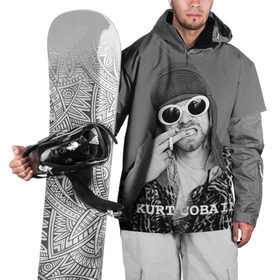 Накидка на куртку 3D с принтом Nirvana в Белгороде, 100% полиэстер |  | Тематика изображения на принте: cobain | curt | nirvana | rock | кобейн | курт | рок