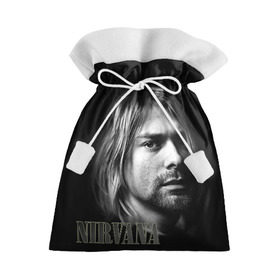 Подарочный 3D мешок с принтом Nirvana в Белгороде, 100% полиэстер | Размер: 29*39 см | cobain | curt | nirvana | rock | кобейн | курт | рок