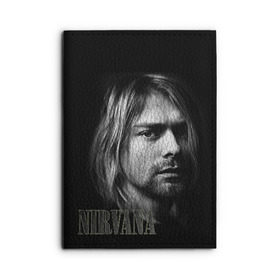 Обложка для автодокументов с принтом Nirvana в Белгороде, натуральная кожа |  размер 19,9*13 см; внутри 4 больших “конверта” для документов и один маленький отдел — туда идеально встанут права | cobain | curt | nirvana | rock | кобейн | курт | рок