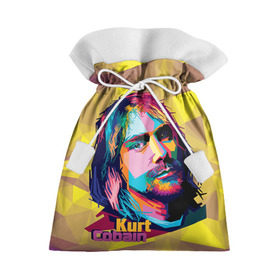 Подарочный 3D мешок с принтом Nirvana в Белгороде, 100% полиэстер | Размер: 29*39 см | cobain | curt | nirvana | rock | абстракт | кобейн | курт | рок