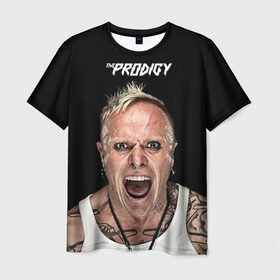 Мужская футболка 3D с принтом The Prodigy в Белгороде, 100% полиэфир | прямой крой, круглый вырез горловины, длина до линии бедер | dnb | drum | rave | продиджи | рейв | рэйв
