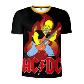 Мужская футболка 3D спортивная с принтом AC/DC в Белгороде, 100% полиэстер с улучшенными характеристиками | приталенный силуэт, круглая горловина, широкие плечи, сужается к линии бедра | ac dc | acdc | rock | рок | эйсидиси