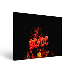 Холст прямоугольный с принтом AC/DC в Белгороде, 100% ПВХ |  | ac dc | acdc | rock | рок | эйсидиси