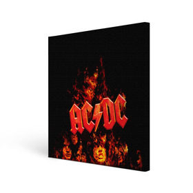 Холст квадратный с принтом AC/DC в Белгороде, 100% ПВХ |  | ac dc | acdc | rock | рок | эйсидиси