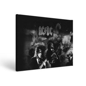 Холст прямоугольный с принтом AC/DC в Белгороде, 100% ПВХ |  | ac dc | acdc | rock | рок | эйсидиси