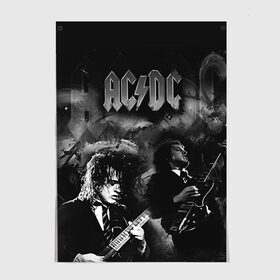 Постер с принтом AC/DC в Белгороде, 100% бумага
 | бумага, плотность 150 мг. Матовая, но за счет высокого коэффициента гладкости имеет небольшой блеск и дает на свету блики, но в отличии от глянцевой бумаги не покрыта лаком | ac dc | acdc | rock | рок | эйсидиси