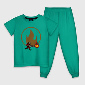 Детская пижама хлопок с принтом Pyro в Белгороде, 100% хлопок |  брюки и футболка прямого кроя, без карманов, на брюках мягкая резинка на поясе и по низу штанин
 | Тематика изображения на принте: team fortress 2 | зажигательный продукт для пироманов.pyro | поджигатель