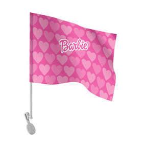 Флаг для автомобиля с принтом Barbie в Белгороде, 100% полиэстер | Размер: 30*21 см | barbie | барби | кукла