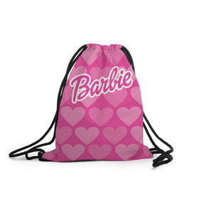 Рюкзак-мешок 3D с принтом Barbie в Белгороде, 100% полиэстер | плотность ткани — 200 г/м2, размер — 35 х 45 см; лямки — толстые шнурки, застежка на шнуровке, без карманов и подкладки | Тематика изображения на принте: barbie | барби | кукла