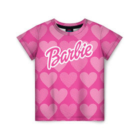 Детская футболка 3D с принтом Barbie в Белгороде, 100% гипоаллергенный полиэфир | прямой крой, круглый вырез горловины, длина до линии бедер, чуть спущенное плечо, ткань немного тянется | barbie | барби | кукла