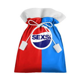 Подарочный 3D мешок с принтом Sexsi в Белгороде, 100% полиэстер | Размер: 29*39 см | Тематика изображения на принте: антибренд | лого | пепси