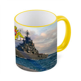 Кружка 3D с принтом ВМФ в Белгороде, керамика | ёмкость 330 мл | вмф | корабль | морской флот | россия | рф | силовые структуры
