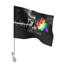 Флаг для автомобиля с принтом Pink Floyd в Белгороде, 100% полиэстер | Размер: 30*21 см | pink floyd | rock | рок
