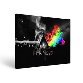 Холст прямоугольный с принтом Pink Floyd в Белгороде, 100% ПВХ |  | Тематика изображения на принте: pink floyd | rock | рок