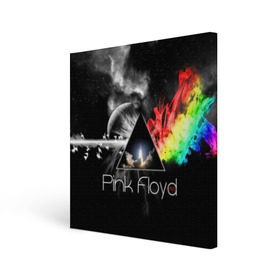 Холст квадратный с принтом Pink Floyd в Белгороде, 100% ПВХ |  | Тематика изображения на принте: pink floyd | rock | рок