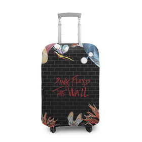 Чехол для чемодана 3D с принтом Pink Floyd в Белгороде, 86% полиэфир, 14% спандекс | двустороннее нанесение принта, прорези для ручек и колес | pink floyd | rock | wall | рок