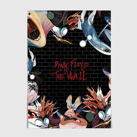 Постер с принтом Pink Floyd в Белгороде, 100% бумага
 | бумага, плотность 150 мг. Матовая, но за счет высокого коэффициента гладкости имеет небольшой блеск и дает на свету блики, но в отличии от глянцевой бумаги не покрыта лаком | pink floyd | rock | wall | рок