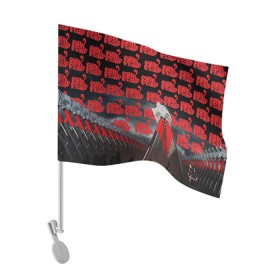 Флаг для автомобиля с принтом Pink Floyd в Белгороде, 100% полиэстер | Размер: 30*21 см | pink floyd | rock | рок